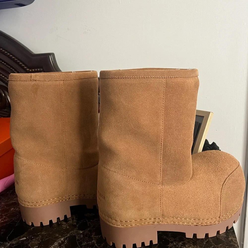 Balenciaga Tan Suede Footwear - Picture 2 of 4